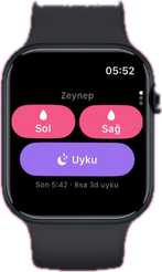 Apple Watch — start Left, Right and Sleep from your wrist in one tap